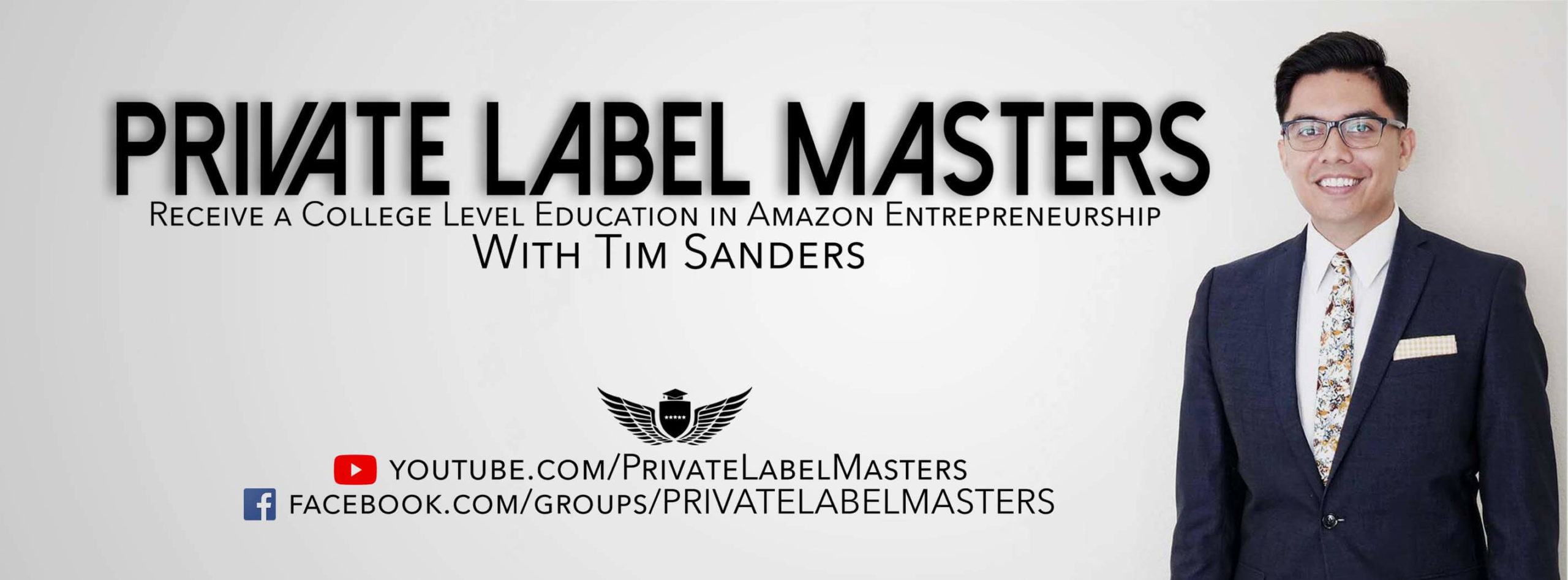 front page image on facebook of tim sanders private label masters course