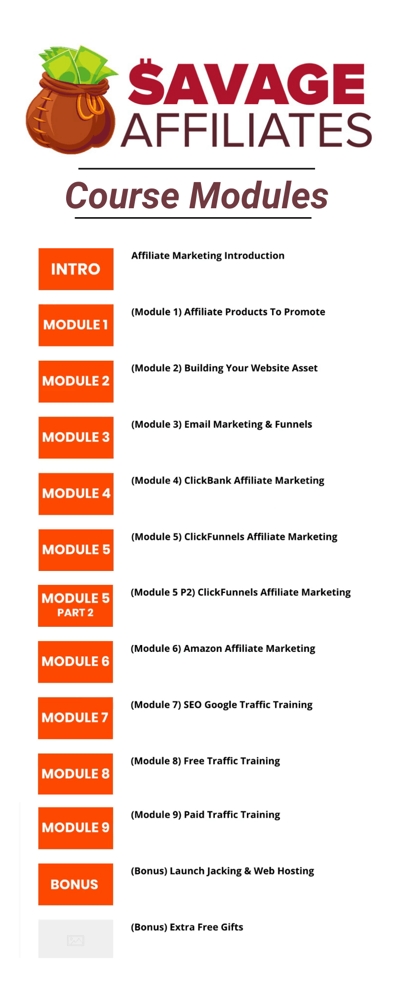 Savage Affiliates 2.0 modules